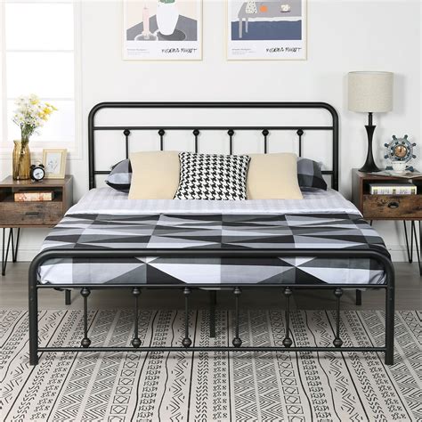 metal queen bed frame with headboard and footboard brackets|metal headboards and footboards queen.